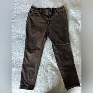 Abercrombie Athletic Slim men’s brown jeans size 34/30